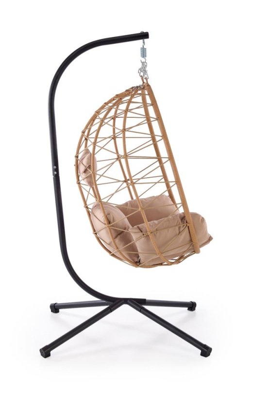 Závesné záhradné kreslo SNAKE prírodná/béžová