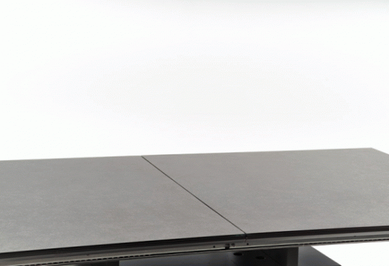 Rozkládací jídelní stůl SALVADOR 160(200)x90 tmavě šedý