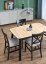 Rozkladací jedálenský stôl BARRIL 130(170)x80 dub artisan/čierna
