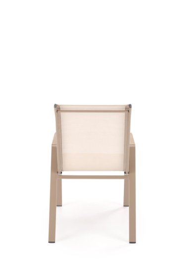 Kovové zahradní křeslo HOVER béžová / cappuccino