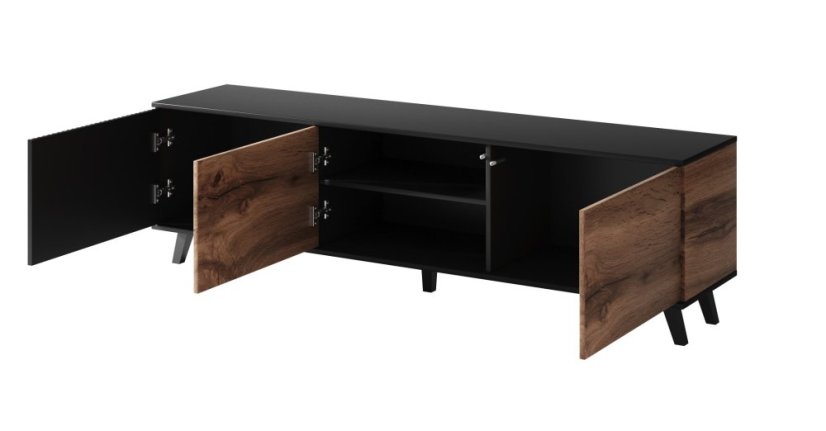 Televizní stolek RANDOM 2 dub wotan/černý