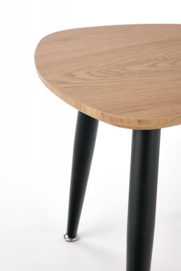 Konferenční stolek NICEA 2 - sada 2 ks dub zlatý/černý