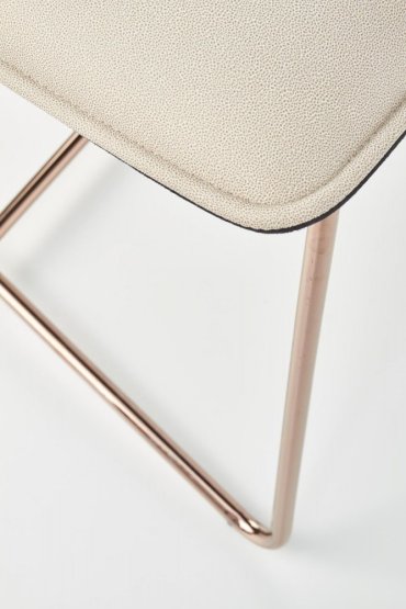 Jedálenská stolička K390 krémová/tmavo sivá