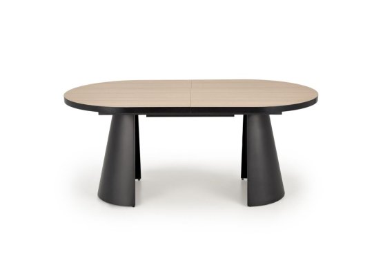 Rozkladací jedálenský stôl GIACOMO 180(240)x100 prírodný/čierny