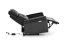 Relaxační křeslo SEMIR černé s funkcí rozkládání