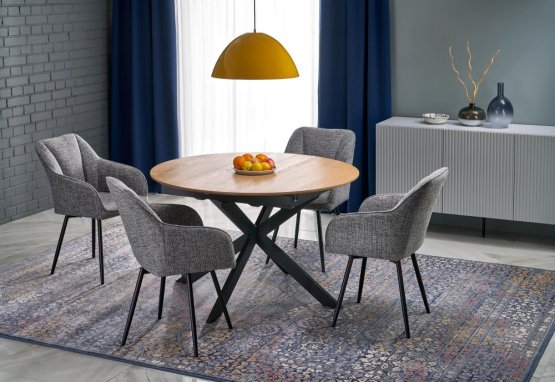 Jedálenská stolička / kreslo K576 sivá