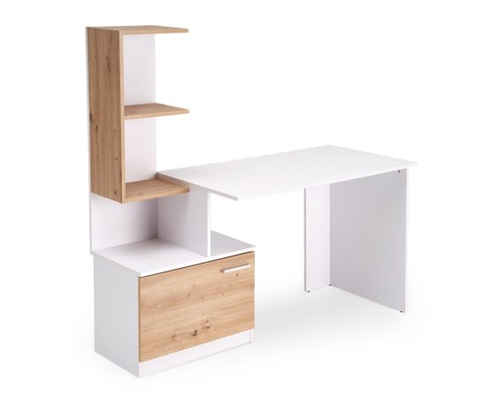 Psací stůl MISO bílá/dub artisan