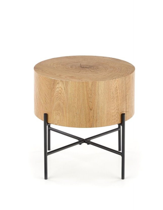 Konferenčný stolík BROOKLYN S dub prírodný/čierny