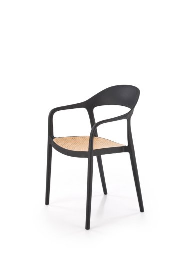 Stolička K530 čierna/prírodná