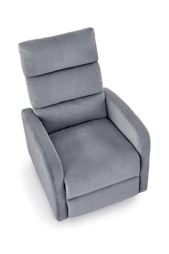 Relaxační křeslo CARINIO šedé