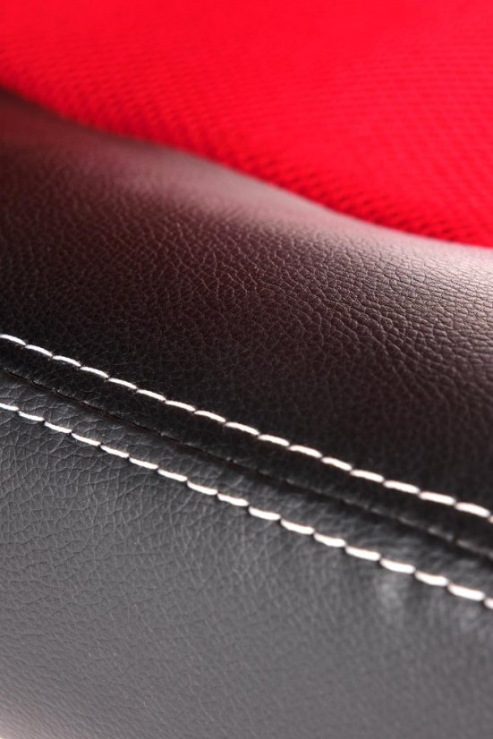 Herná stolička BERKEL čierna/červená