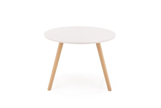 Rozkladací jedálenský stôl RUBEN 102(142)x102 kašmír/prírodný