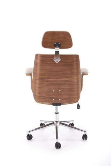 Kancelářské křeslo TIMBER ořech/béžová