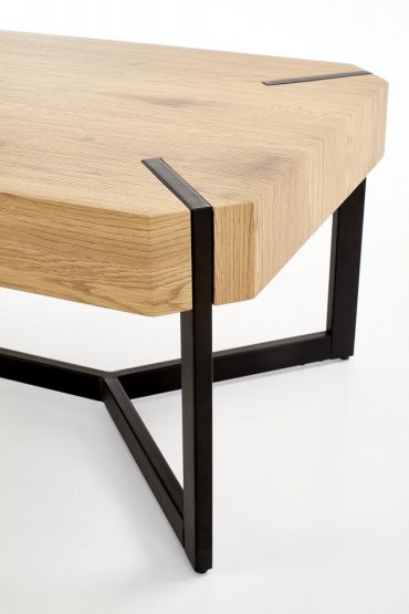 Konferenčný stolík LAVIDA dub zlatý/čierny