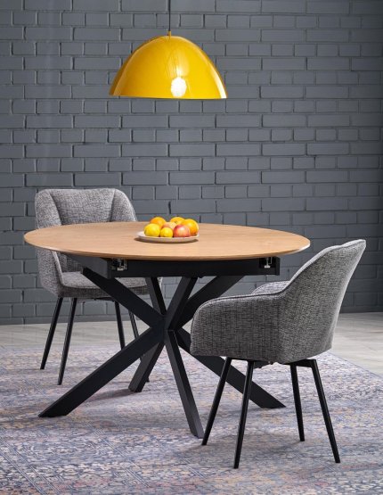 Jedálenská stolička / kreslo K576 sivá