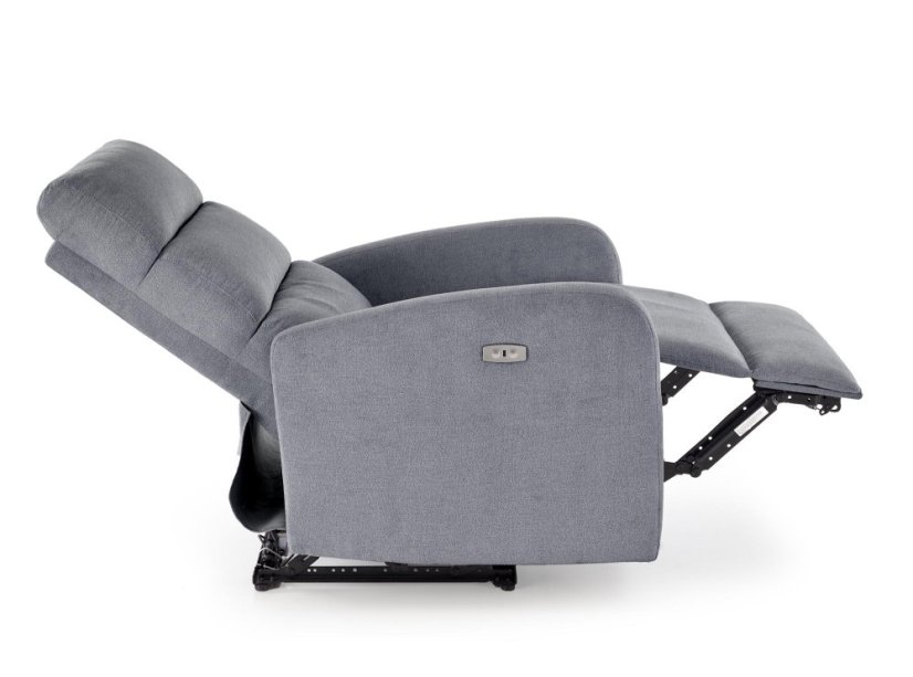 Relaxační křeslo CARINIO šedé