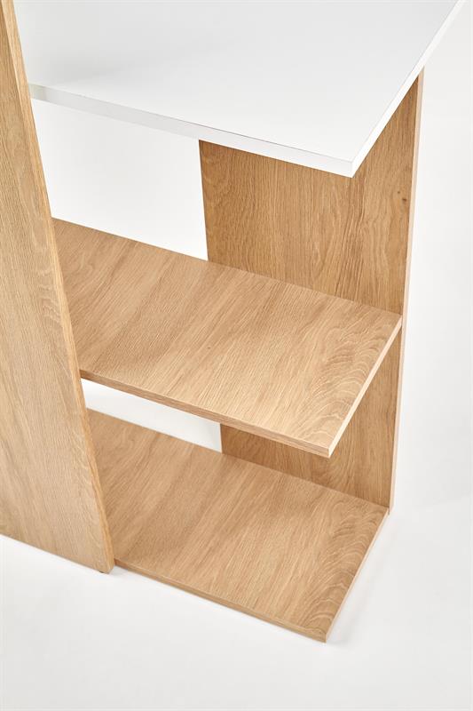 Písací stôl FINO dub zlatý/biely