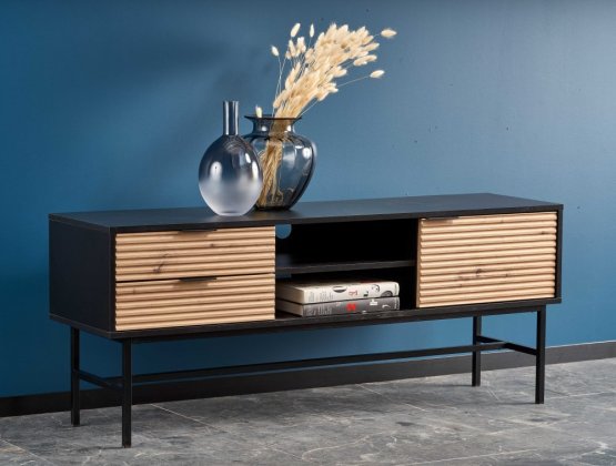 Televízny stolík MURANO dub artisan/čierny