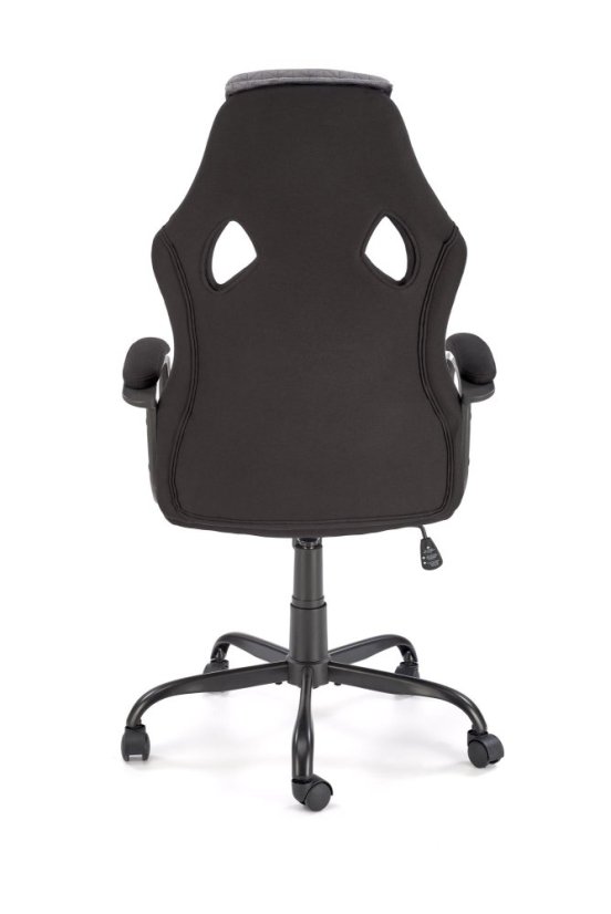 Herné kreslo JENSEN čierne/sivé