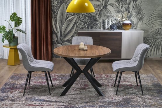 Rozkladací jedálenský stôl PERONI 100(250)x100 orech/čierny
