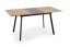 Rozkladací jedálenský stôl ALBON 120(160)x80 dub sonoma/čierny