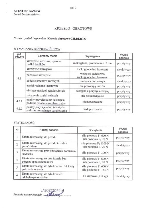 Kancelárska stolička GILBERTO čierna