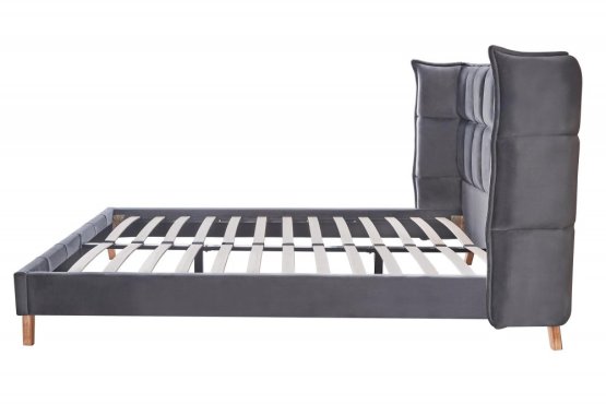Čalouněná postel SCANDINO 160x200 šedá
