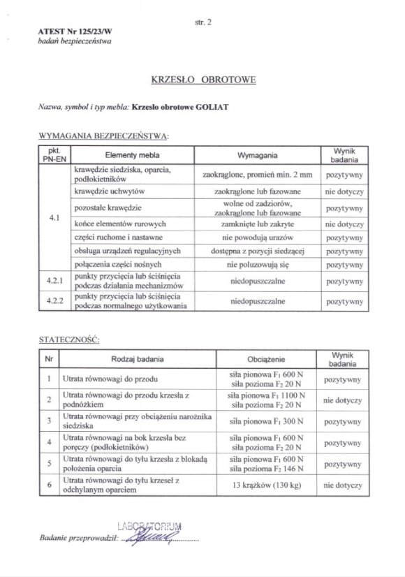Kancelářská židle GOLIAT černá